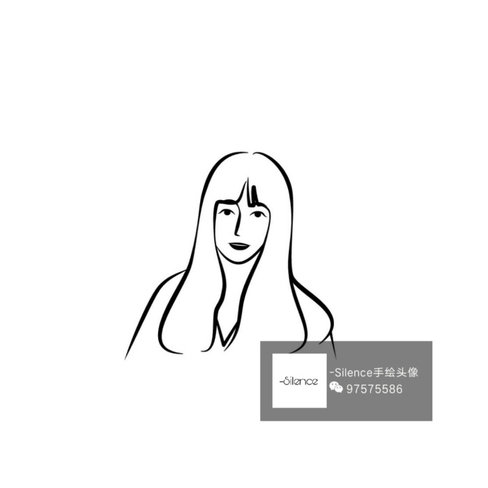 极简风手绘头像