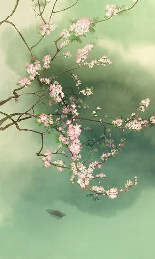 伊吹五月 插画 壁纸 古风