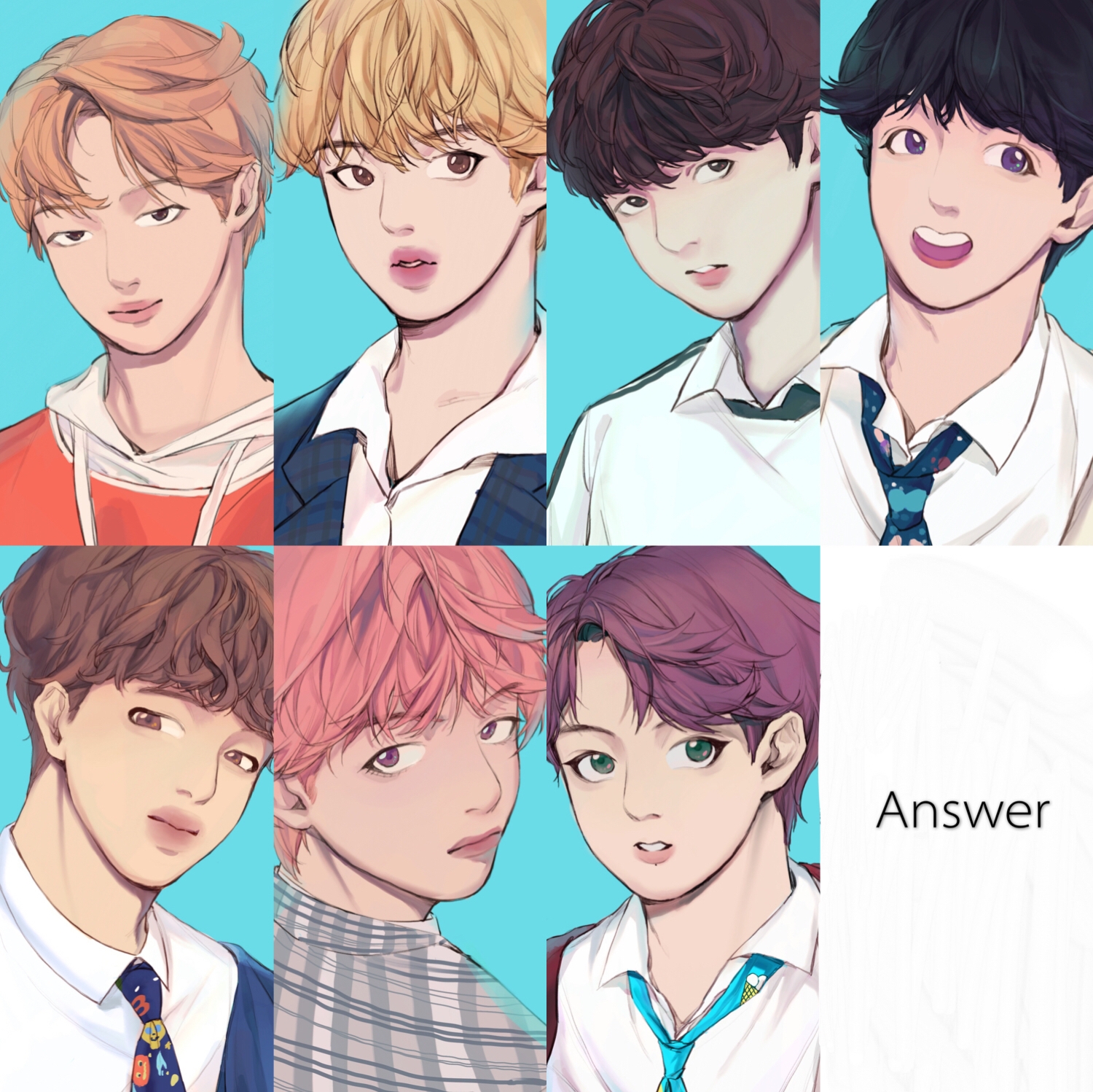 防弹少年团漫画版 love yourself 结 "answer"