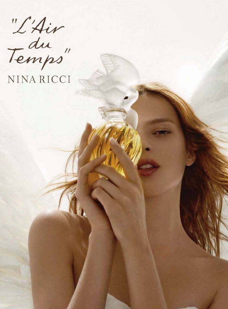 [香水 旧广告 nina ricci l'air du temps#elise crombez 有名的