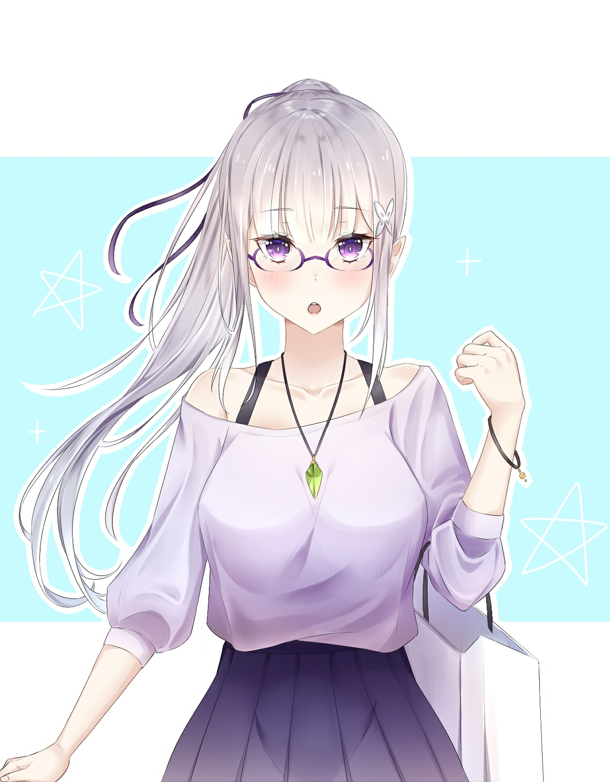 【来源pixiv,侵删】画师:lce 艾米莉娅(亦译:爱蜜莉雅),是日本轻小说