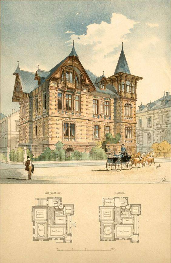 19世纪维多利亚式建筑设计