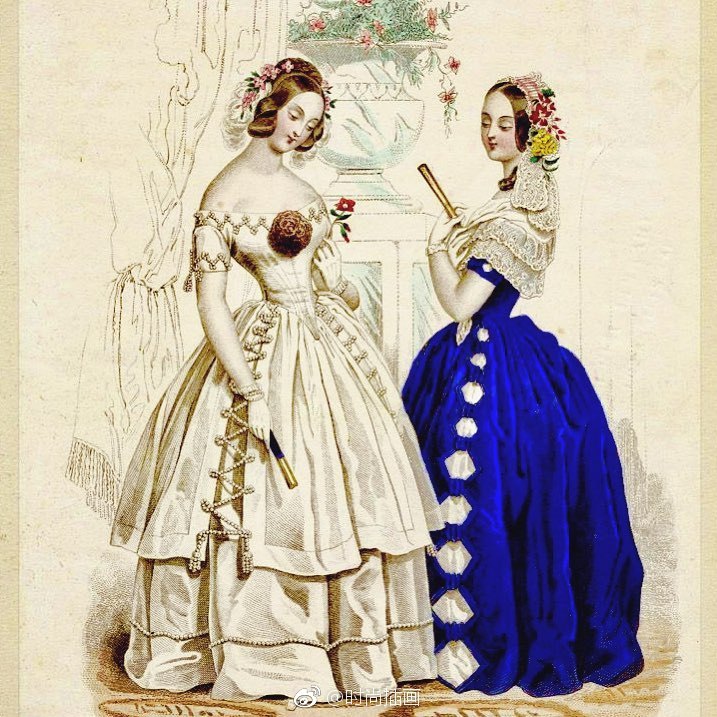 19世纪初女士流行服饰