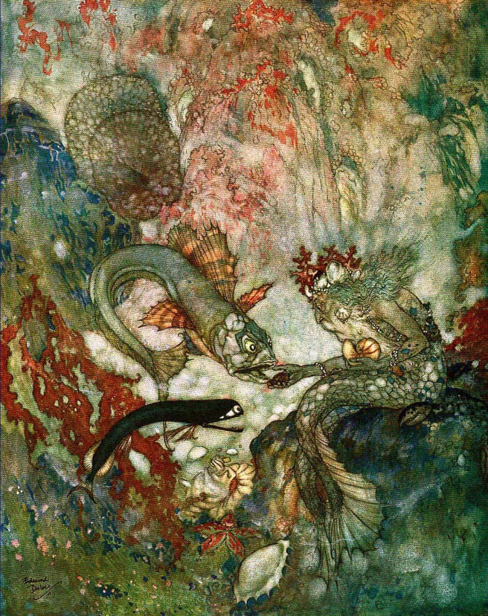 法国画家埃德蒙·杜拉克(edmund dulac)插图绘画作品 | artpassions.