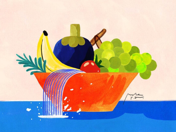 插画之朋友圈背景图