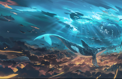 海洋 插画 虎鲸