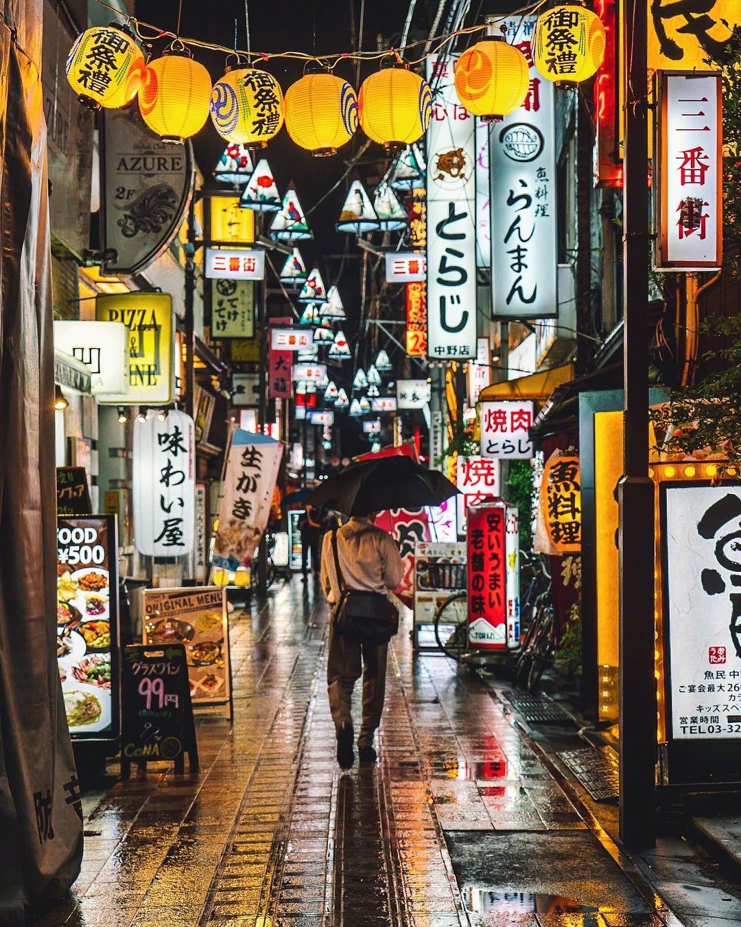 东京的雨夜