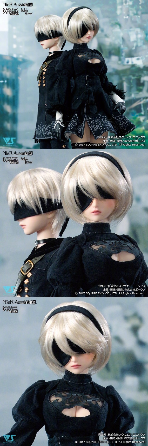 nier:automata dollfie dream 2b,9s 商品介绍 10月20日开订