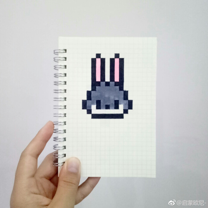 兔子像素画