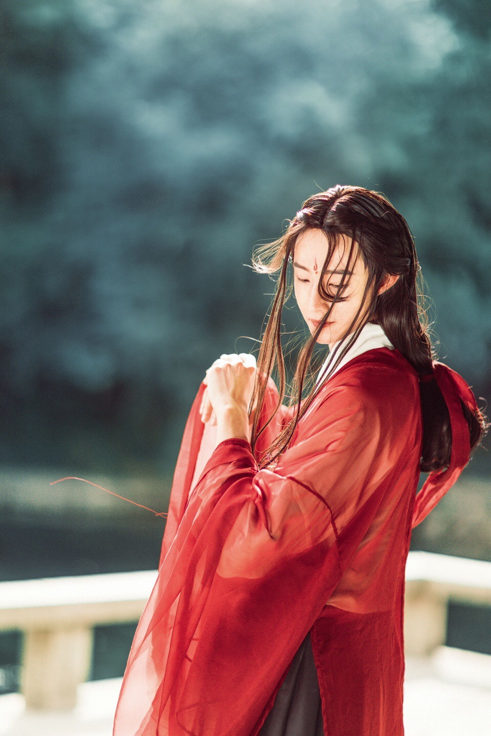 淡辉夕颜,公子如玉,是你执一把青伞,为我许下一世长安)古风真人男头 