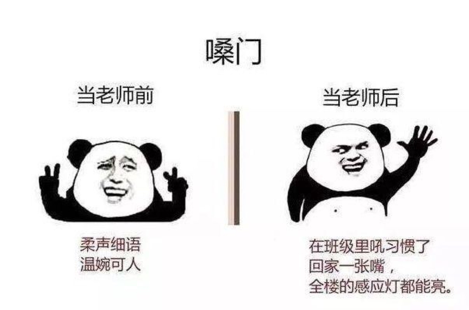 当老师前后