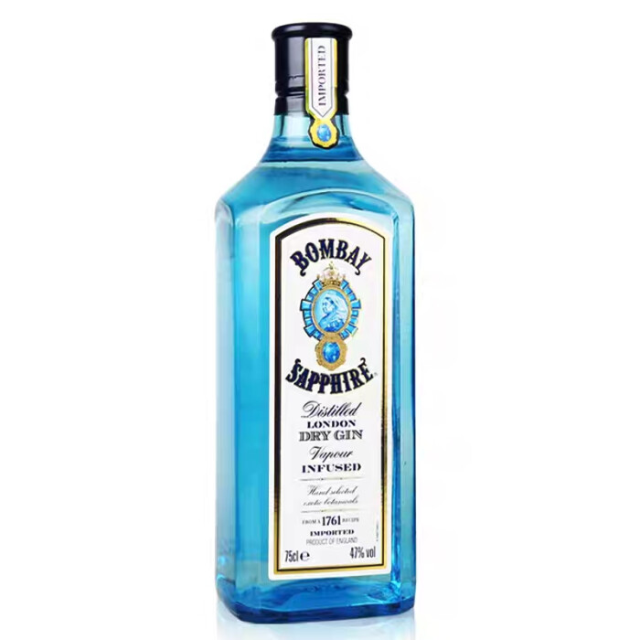 进口洋酒孟买 蓝宝石金酒 bombay 杜松子酒琴酒 鸡尾酒调酒基酒