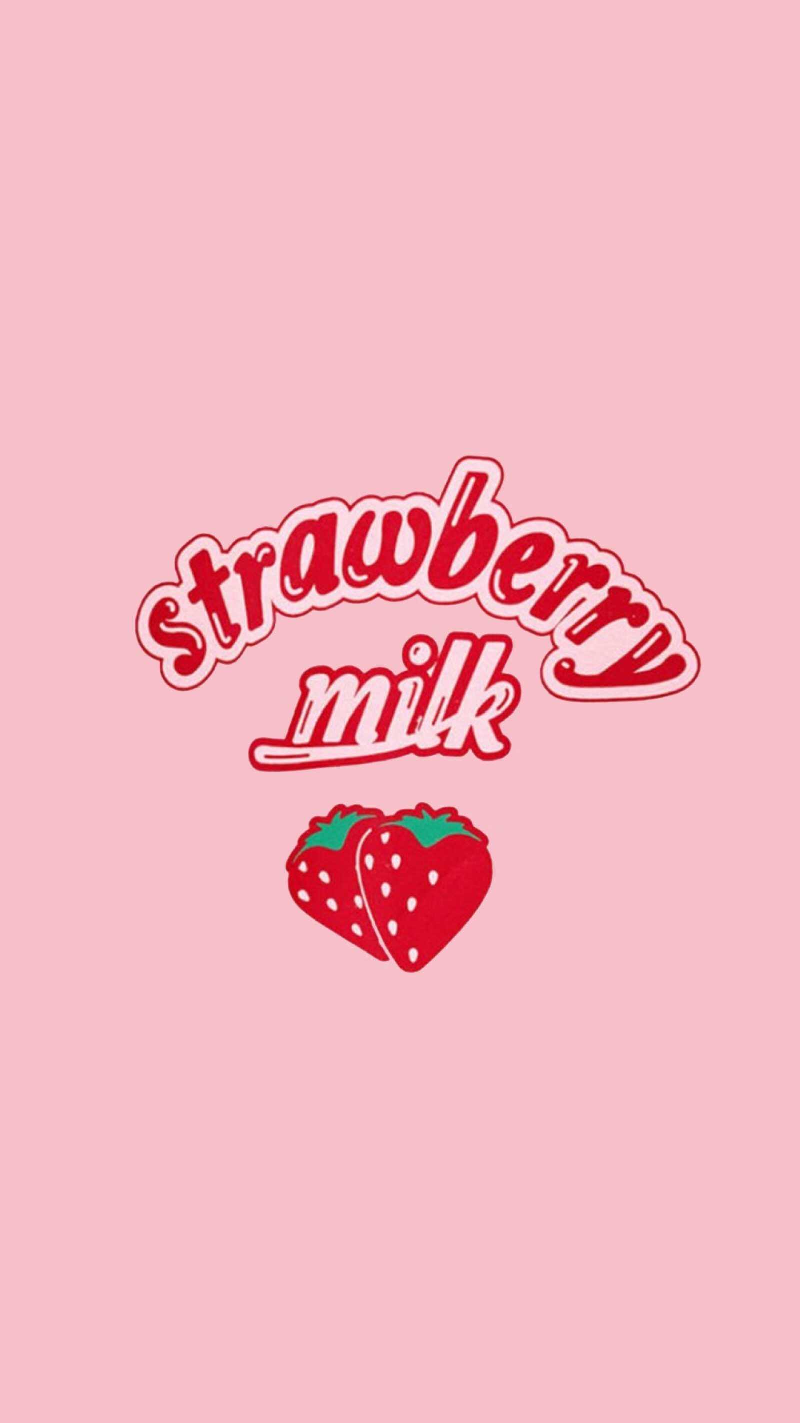 可爱的草莓牛奶壁纸.