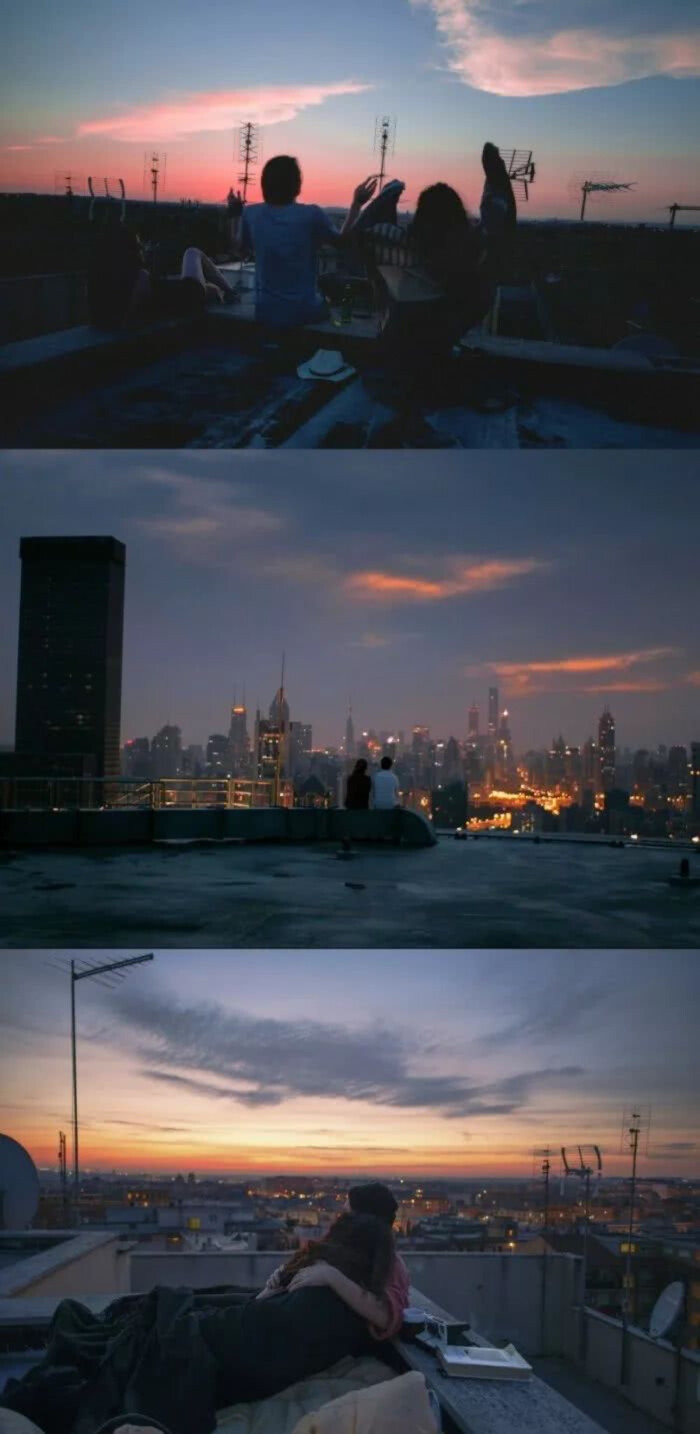 壁纸 黄昏 风景 人物 拼接 摄影