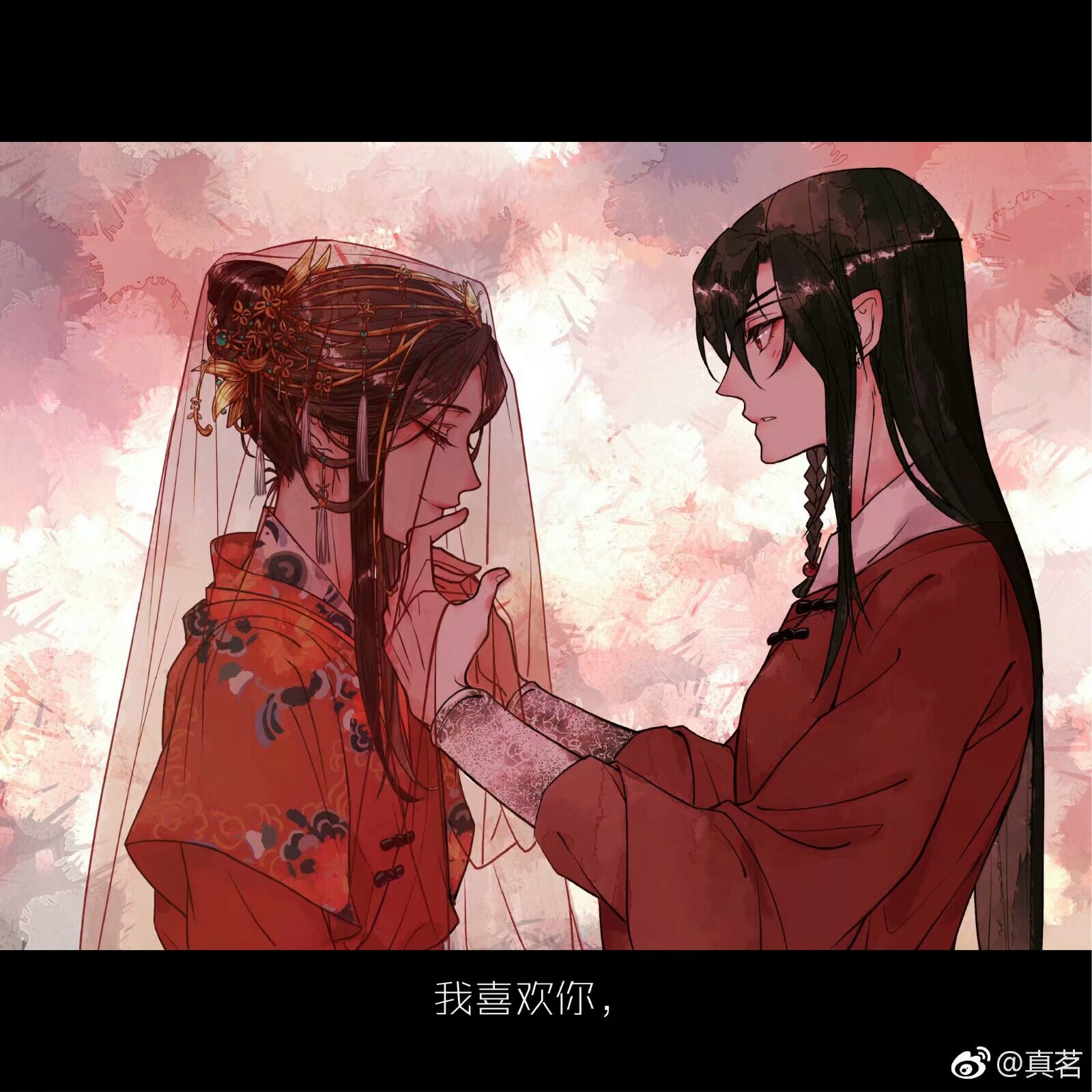 天官赐福 花怜"哥哥,成亲吧"画师:真茗
