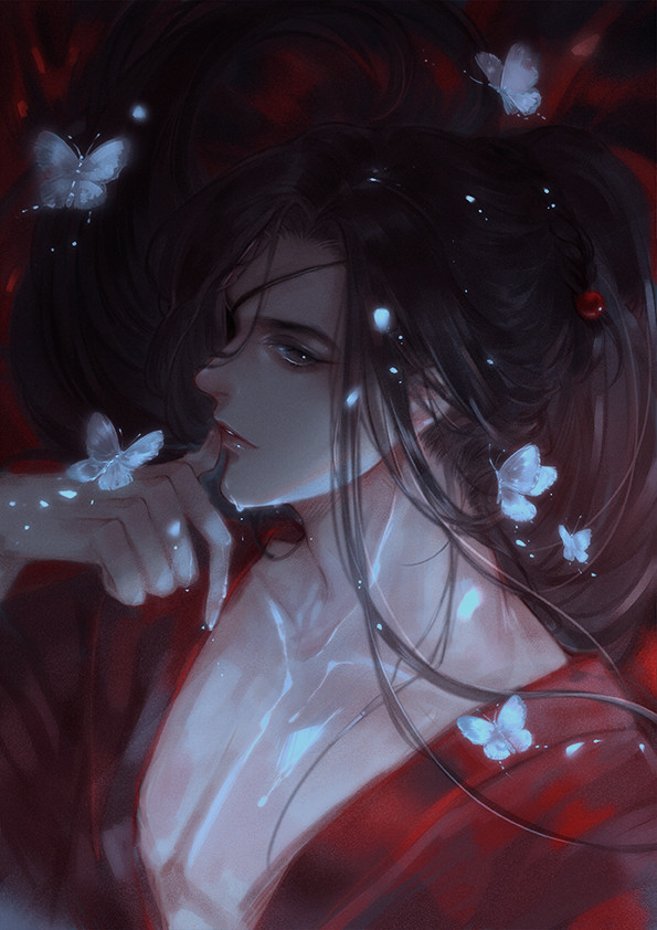 天官赐福# 花城 绘师:念萦墨葵