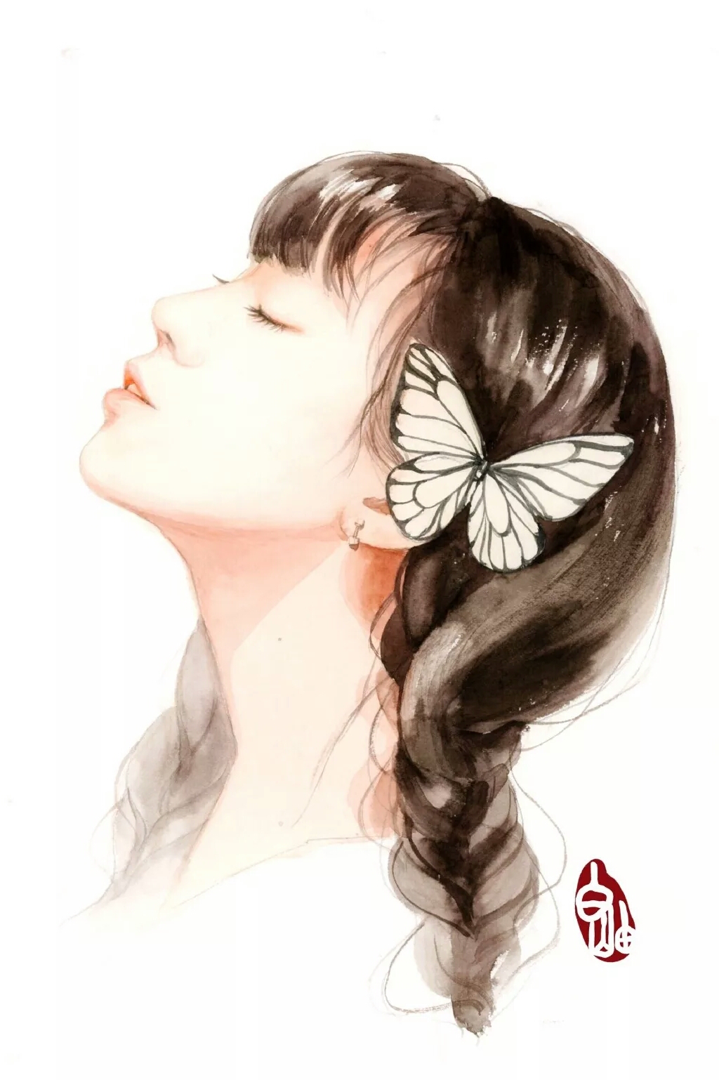 像是溢出纸面一样让人心动不已 插画师白岫