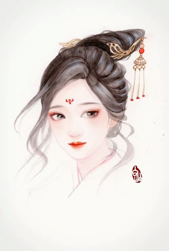 像是溢出纸面一样让人心动不已 插画师白岫