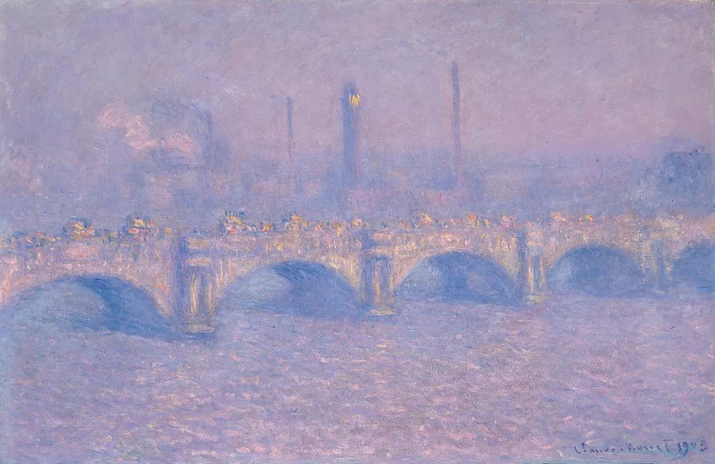 滑铁卢大桥》克劳德·莫奈 claude monet(1840—1962)