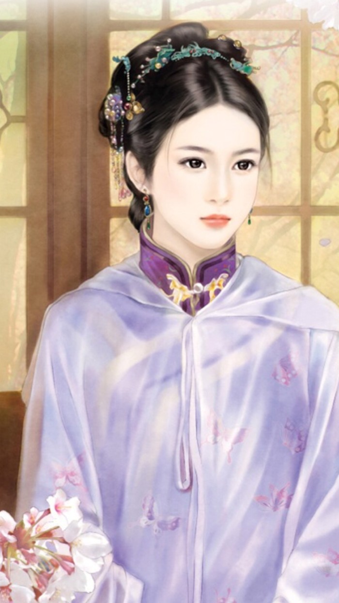 手绘古装美女