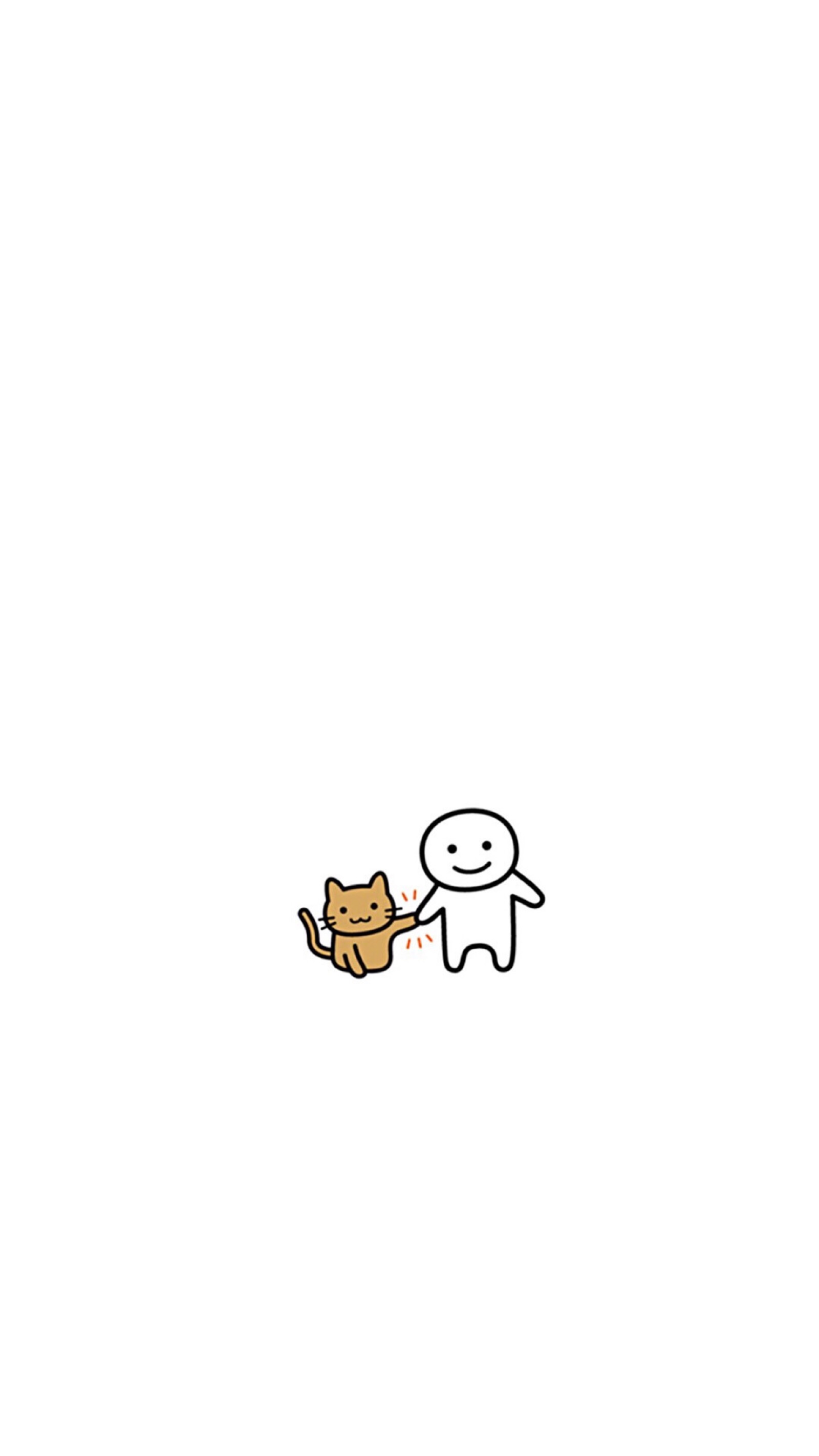 白色卡通简约壁纸
