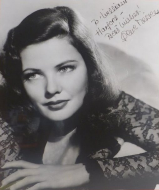 吉恩蒂尔尼 gene tierney 美国女演员.1920-1991年.20世纪99位女演员