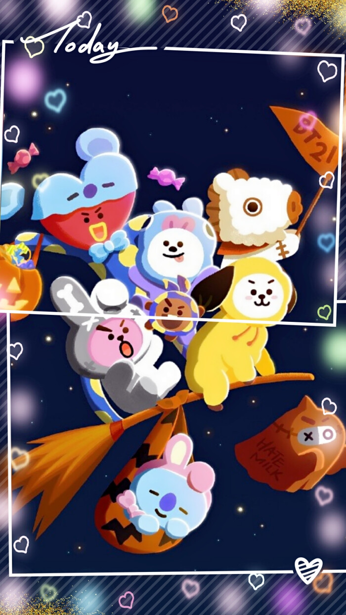 自制bt21手机壁纸