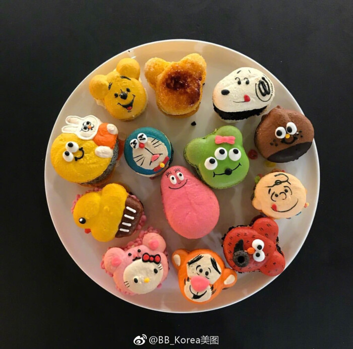 超可爱的卡通马卡龙