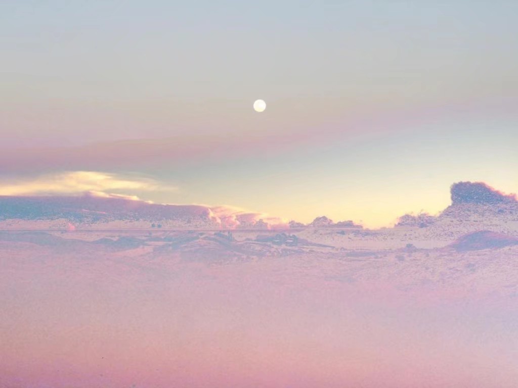 粉色天空