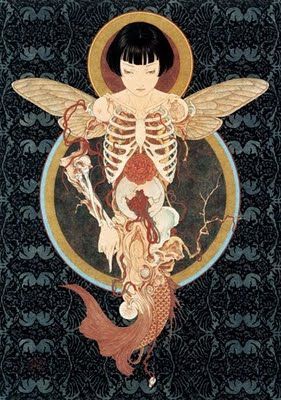 日本艺术大师山本タカト(takato yamamoto),受日本传统浮世绘版画