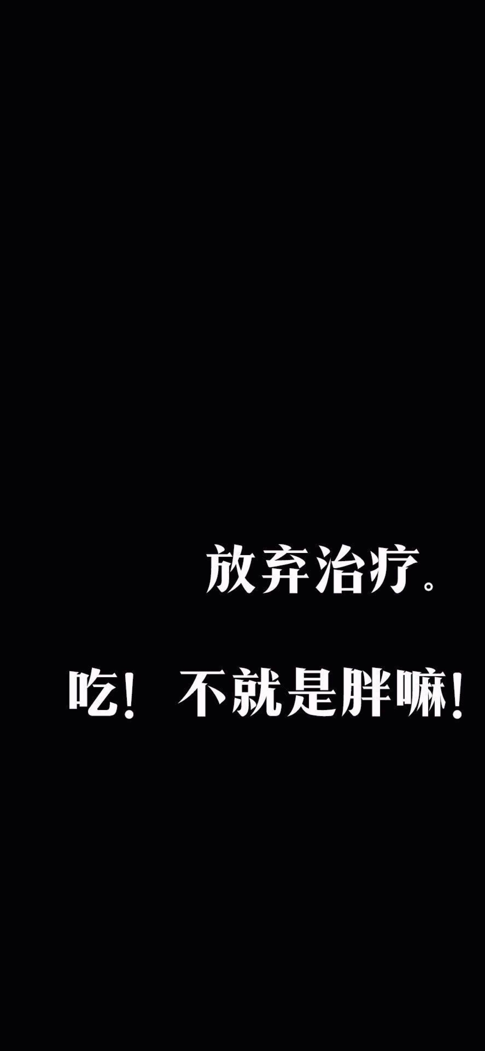 mojw_  2018年10月30日 4:46   关注  壁纸 黑底 文字 减肥 文字控