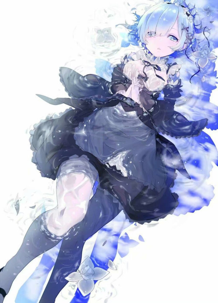 蓝色控专属☆蓝色系二次元少女 - 堆糖,美图壁纸