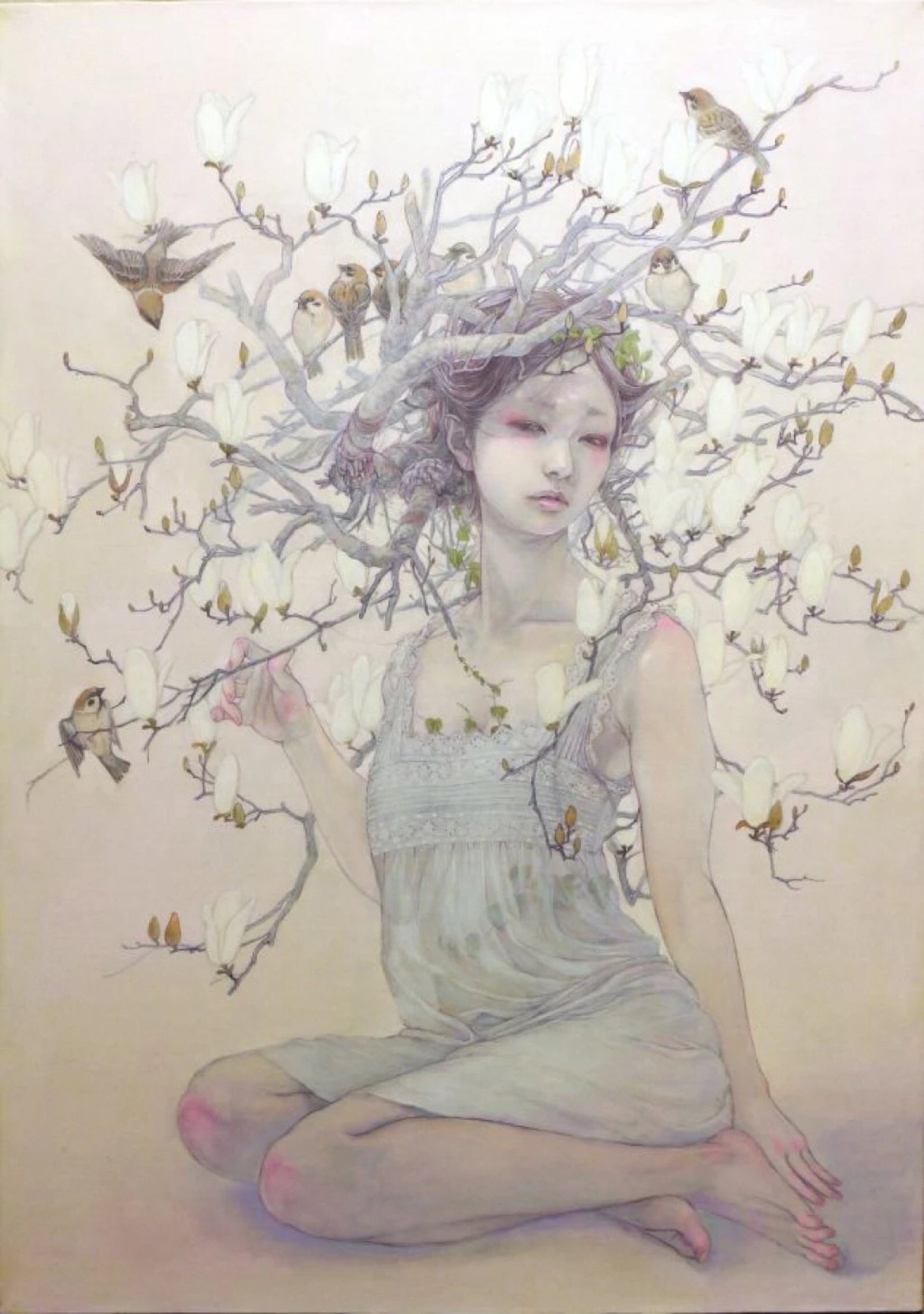 花鸟风月 画师:平野実穂(miho hirano)