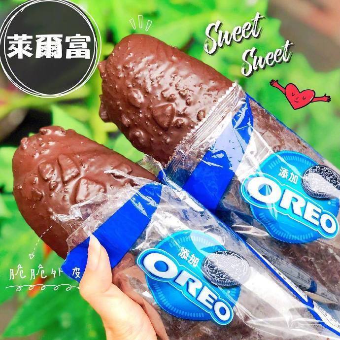 台湾超商莱尔富 x oreo联名推出的三款巧克力甜品:oreo巧克力夹心面包