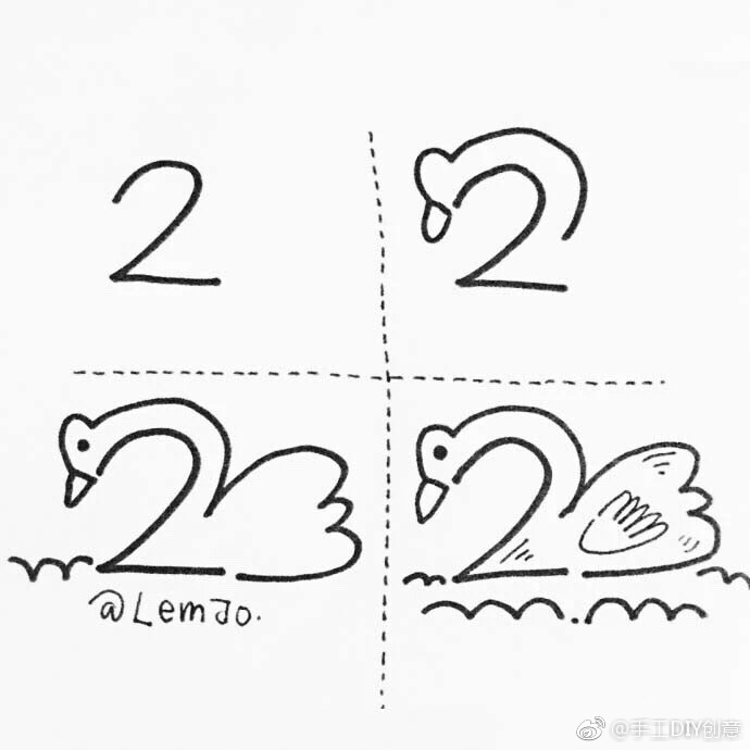 数字1-9可以画什么?哄娃get技能.