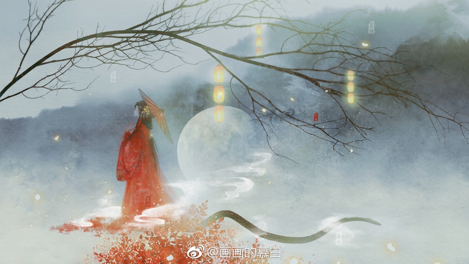 【古风人物意境】作者:画画的慕白