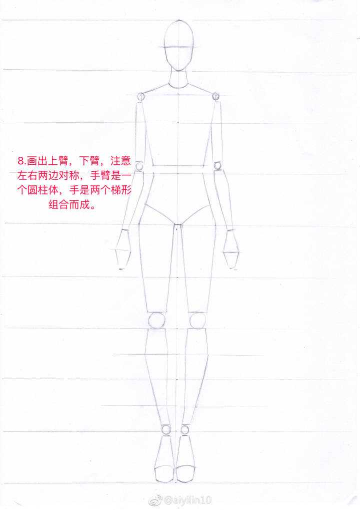 服装手绘基础人体