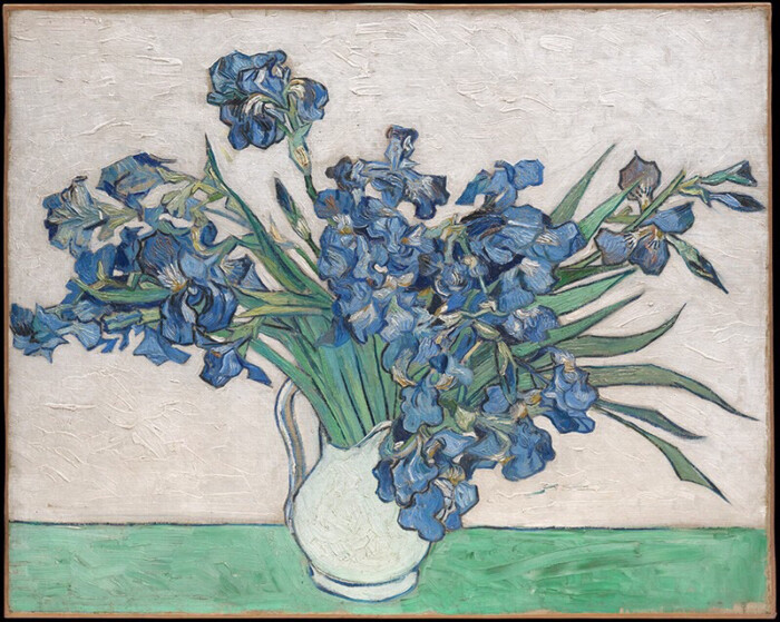 《鸢尾》(irises)1890,vincent van gogh,大都会艺术博物馆藏
