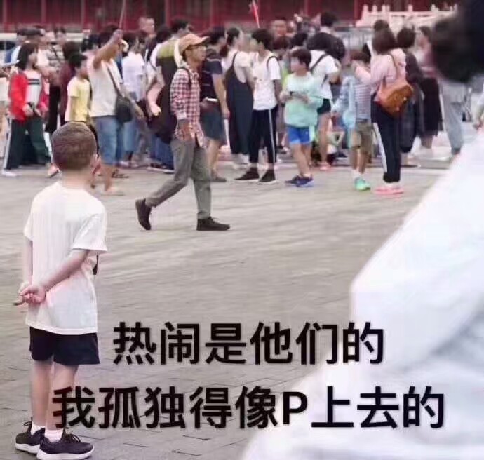 表情包[热闹是他们的,我孤独的像p上去的]