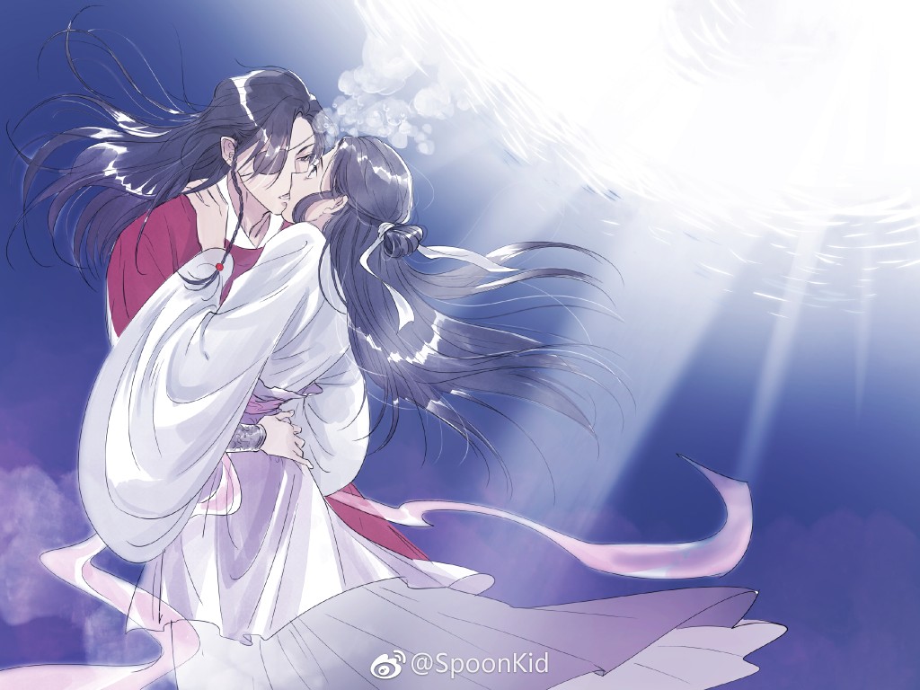 花城谢怜,太子殿下 (*`*) 画师id: spoonkid