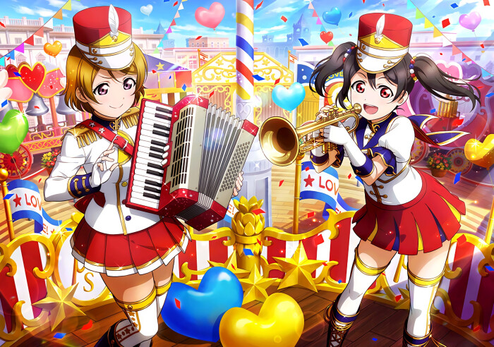 二次元 动漫 偶像 少女 乐器 高清 官方图片 手游卡牌 ur lovelive!