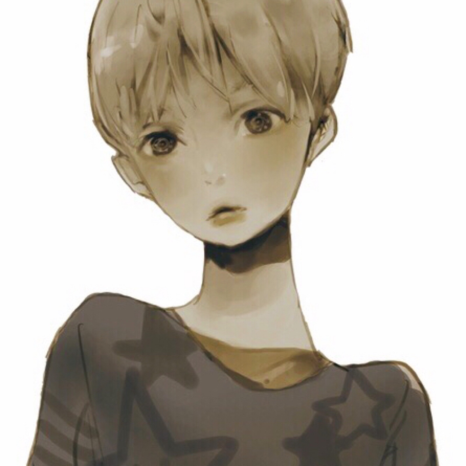 插画男头木mua心