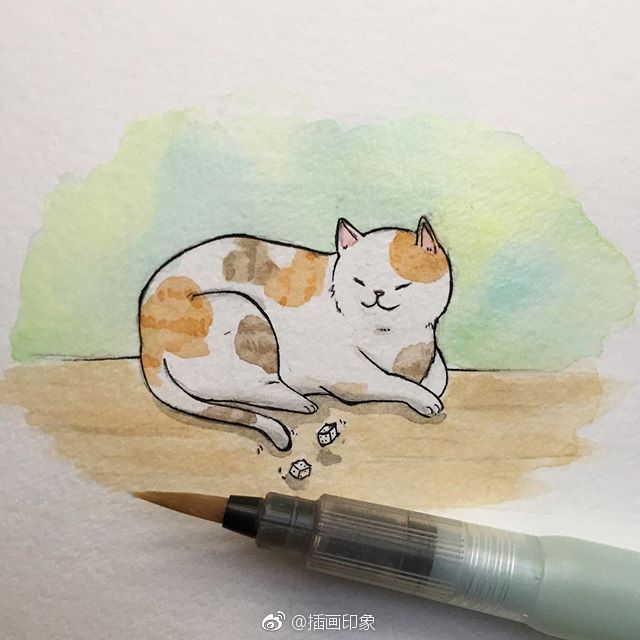 猫咪手绘~【插画师:lost】