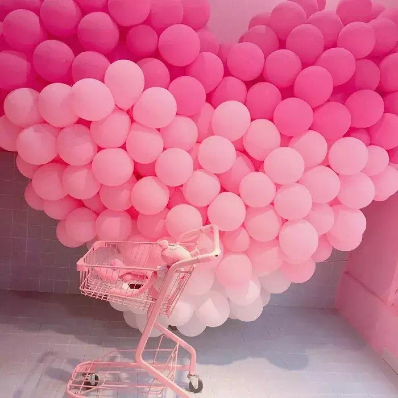 背景图粉色气球少女心