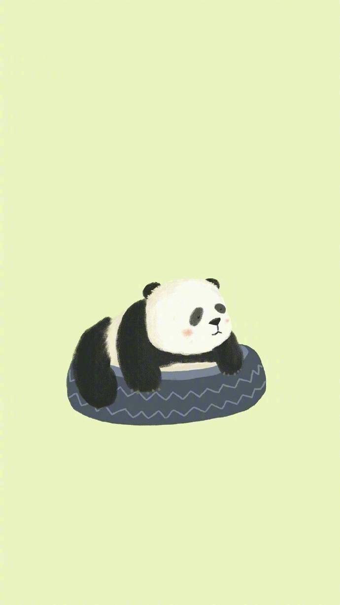 一组大熊猫卡通系列壁纸