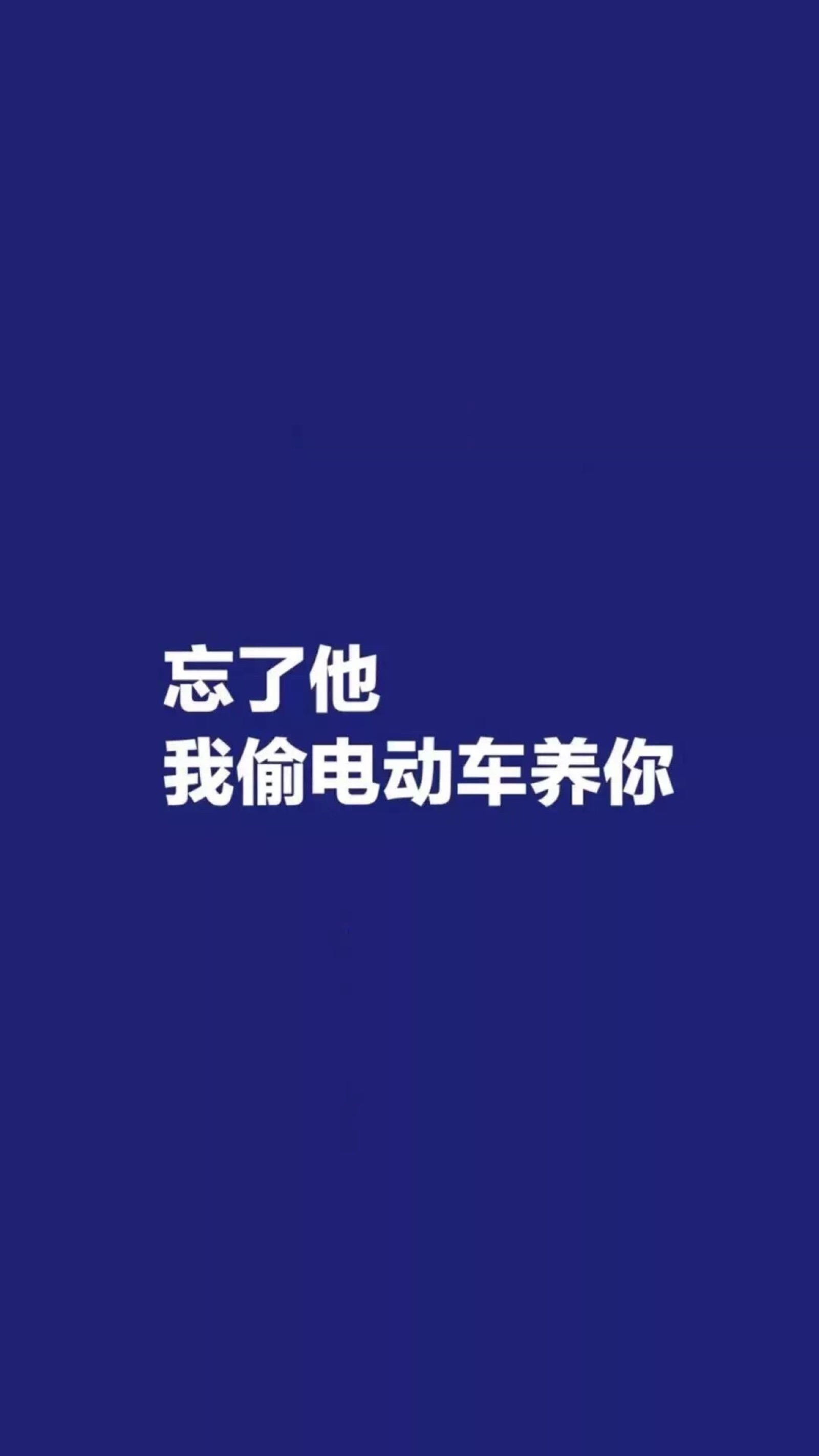 忘了他 我偷电瓶车养你