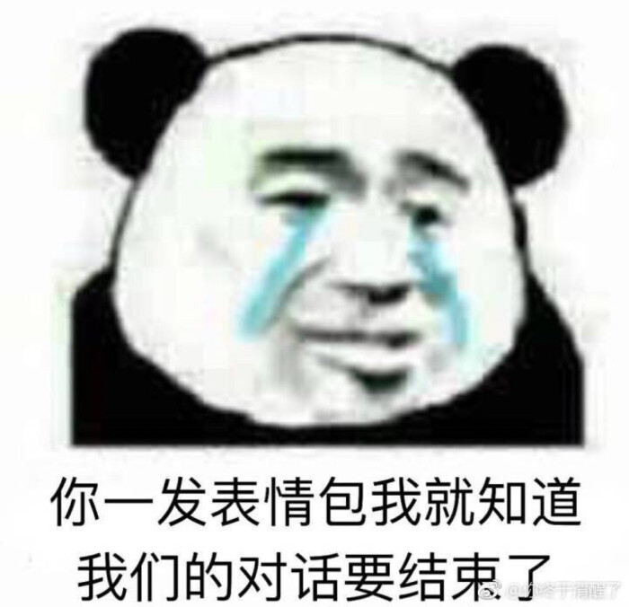 你一发表情包我就知道我们的对话要结束了