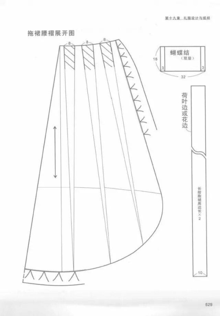 服装制版11款女士礼服(婚纱)的设计与制版纸样分享215