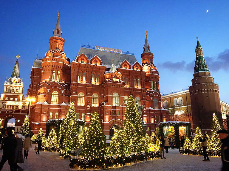 想和喜欢的人去莫斯科红场看雪