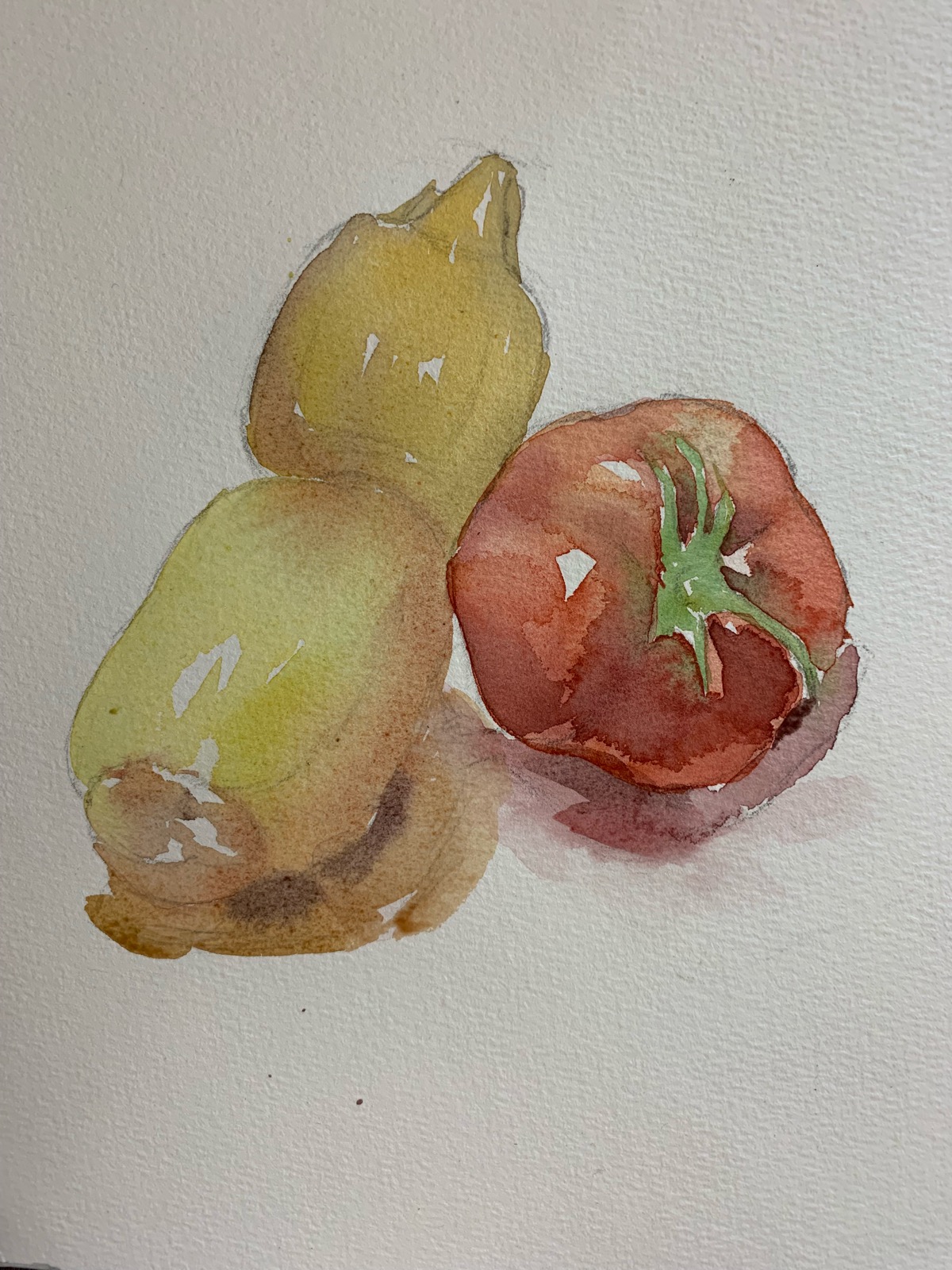 水彩蔬菜步骤图
